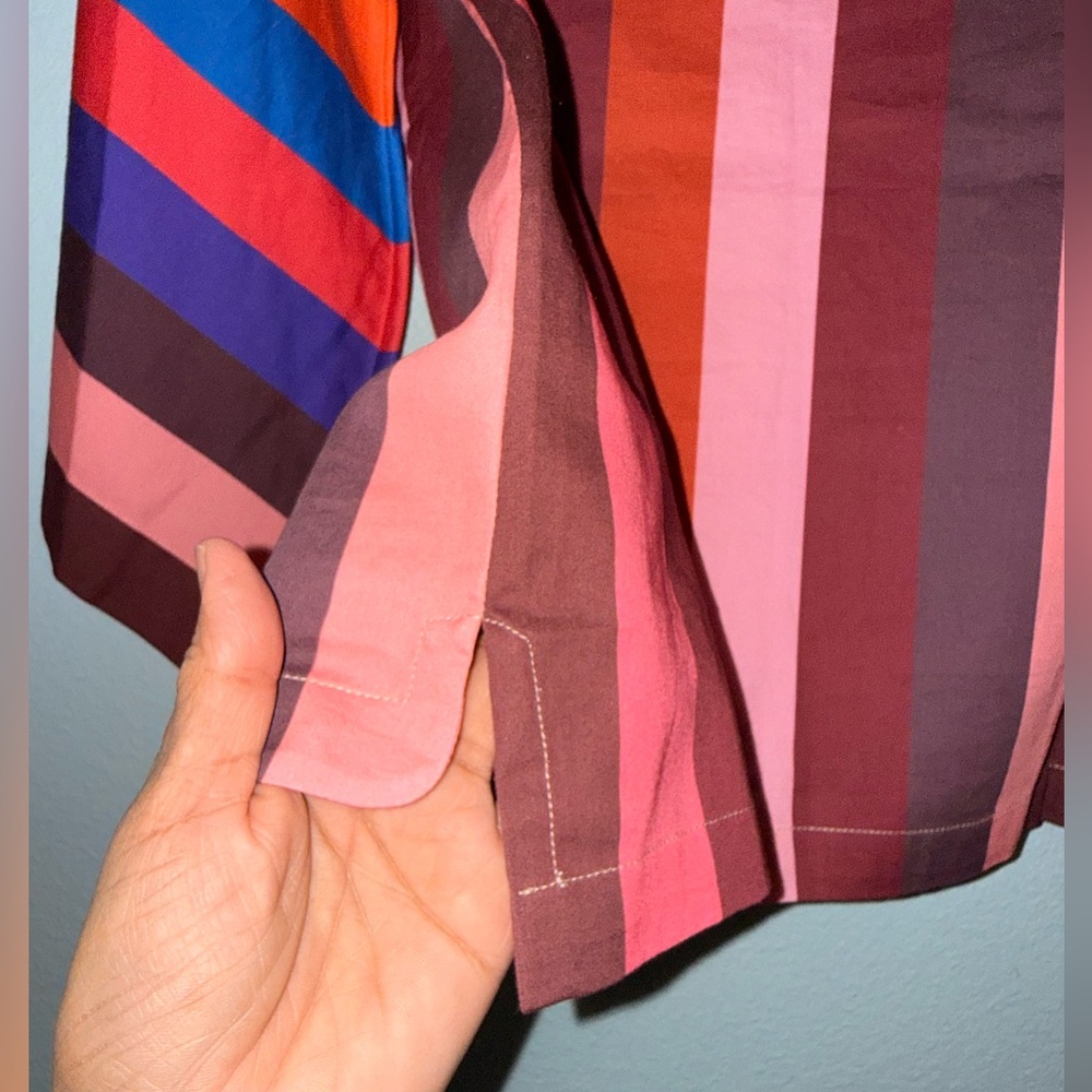 NWT Anthropologie - Geisha Designs striped kimono-sleeve blouse Size S - Picture 2 of 6